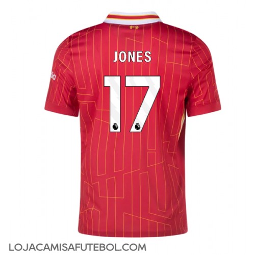 Camisa de Futebol Liverpool Curtis Jones #17 Equipamento Principal 2024-25 Manga Curta